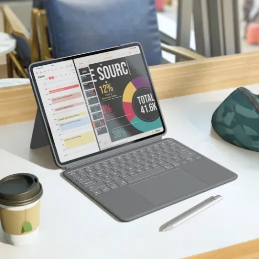 Picture of Logitech Combo Touch for iPad Air 11" (4th & 5th gen,M2,M3 & M4) - Oxford Grey (920-012627)