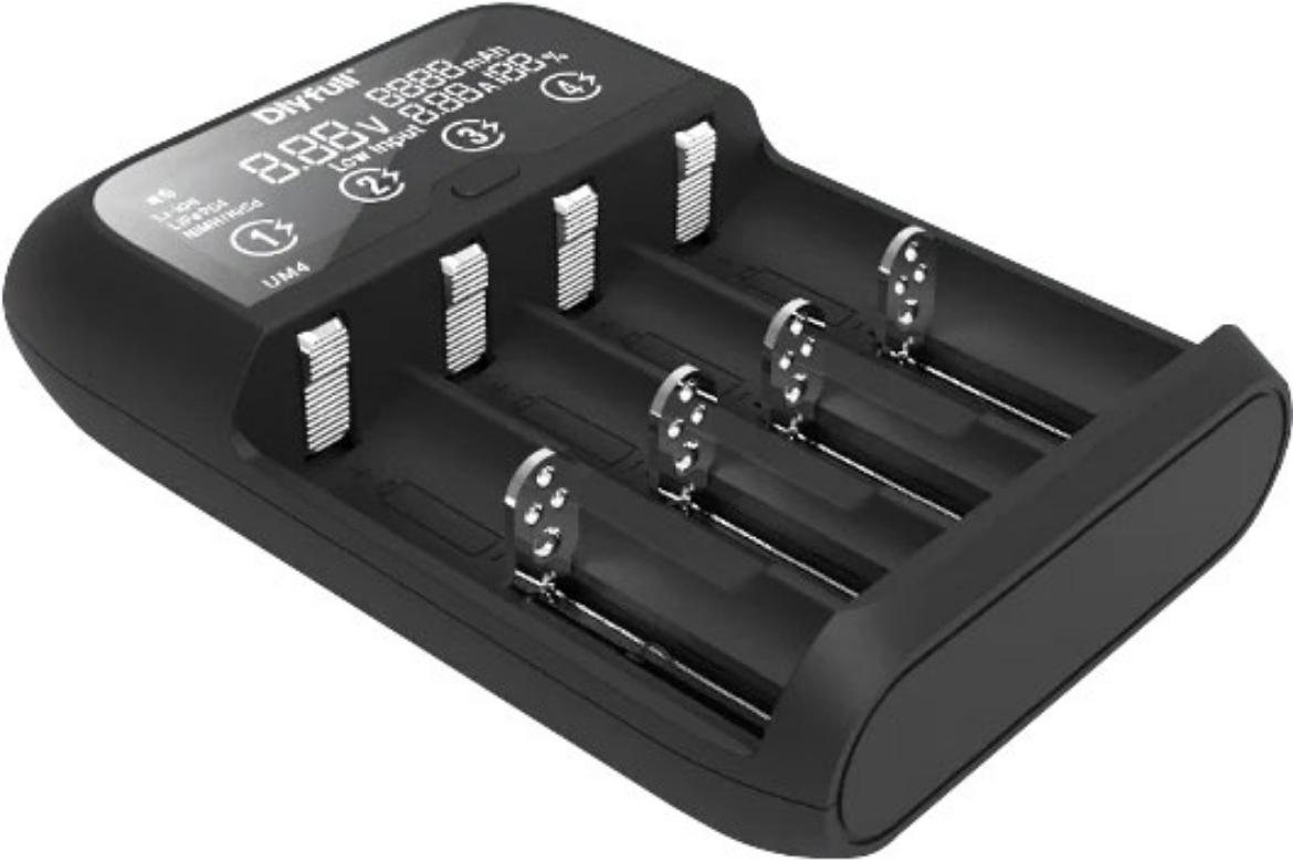 Picture of Dlyfull 4 Way Universal Fast Battery Charger with LCD