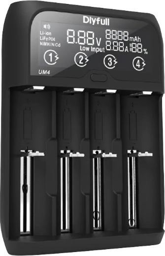 Picture of Dlyfull 4 Way Universal Fast Battery Charger with LCD
