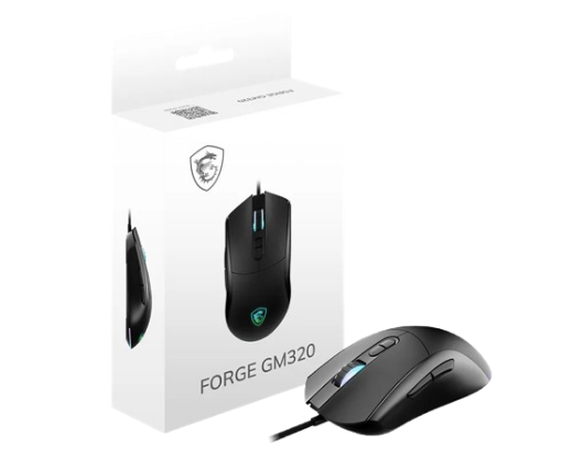 Picture of MSI Forge GM320 Wired Gaming Mouse With USB2.0, Max DPI 12800