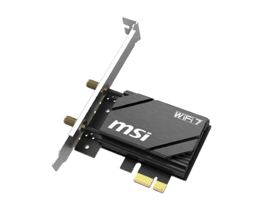 Picture of MSI HERALD BE6500 WiFi 7 PCI-E CARD PCI-E/WIFI7/BE6500/BLUETOOTH 5.4/DUAL ANTENNA