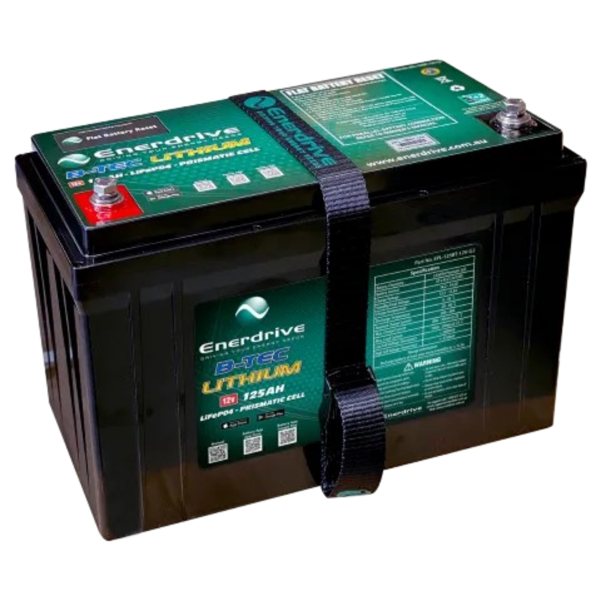 Picture of Enerdrive EPL-125BT-12V B-TEC 125AMP / 12V LIFEPO4 Battery GEN2