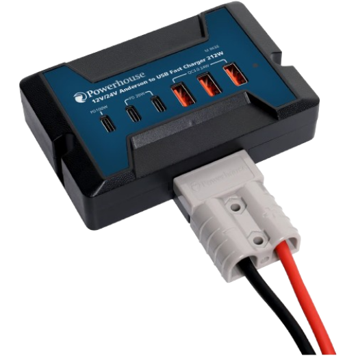 Picture of 12V/24V Anderson to USB Fast Charger