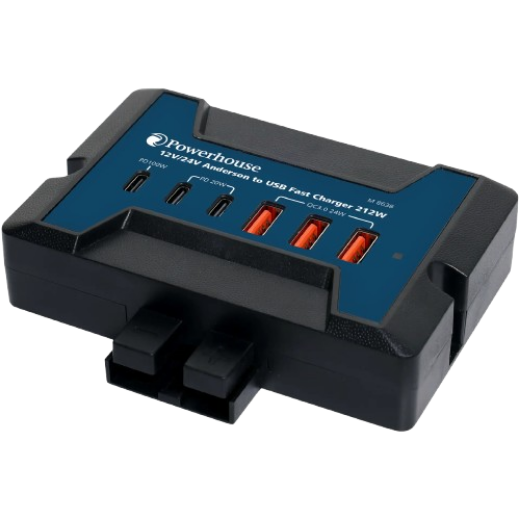 Picture of 12V/24V Anderson to USB Fast Charger